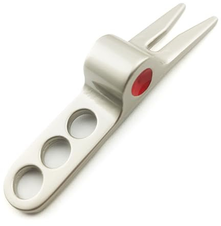 Mirweon Zincs Pitchgabel aus Legierung, für Golfbälle, Gabel, Pivot-Reparaturwerkzeug, Putting Green Fork Grooves Cleaner Golfbälle Gabel