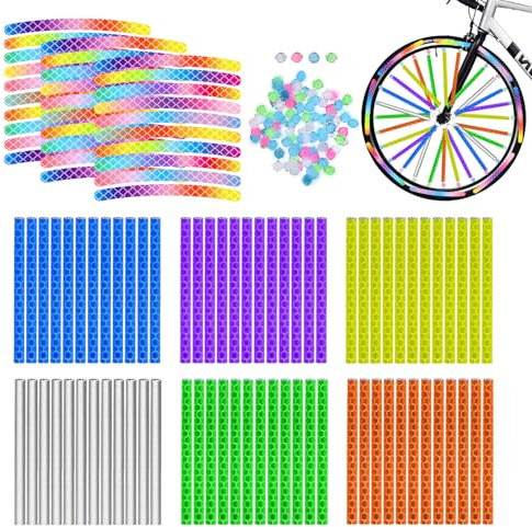 Pluvyze 138 Stück Speichenreflektoren Fahrrad Kinder Fahrrad Speichenreflektoren Fahrrad Reflektoren Speichen Speichenreflektoren Fahrrad Speichen Reflektor