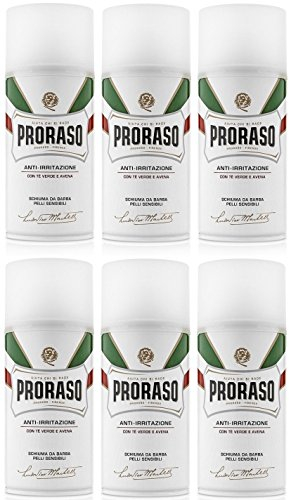 Proraso 6 er Pack Proraso White Shaving Foam 300 ml Rasierschaum