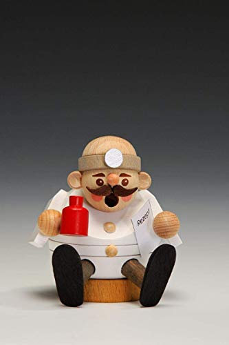 Rudolphs Schatzkiste Minikugelrauchmann Doctor Height Ca 7cm New Erzgebirge Smoking Figure Smoking Smoking Man