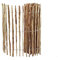 Staketenzaun – Gartenzaun 120 cm Hoch – Einfriedung von Grundstücken, Weiden, Teichen – Stabilisierung von Kletterpflanzen – Zaun aus Haselnussholz mit Stahldraht – Farbe natur, Länge 500 cm, 3-4 cm