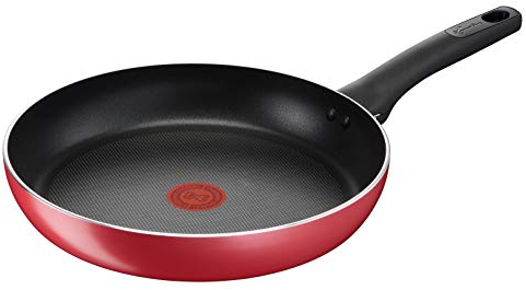 Lagostina Cucina Mediterranea Padella Antiaderente in Alluminio Ø 28 cm, Pentola Induzione, Gas e Forno, con Indicatore Cottura Thermo-Signal, Manico Ergonomico in Bakelite