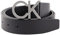 Calvin Klein Herren Gürtel Ck Buckle Belt Ledergürtel, Schwarz (Ck Black), 85 cm