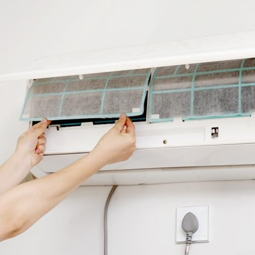 Lot de 10 filtres non tissés pour climatisation, filtre anti-poussière pour sortie d'air conditionné, filet de nettoyage