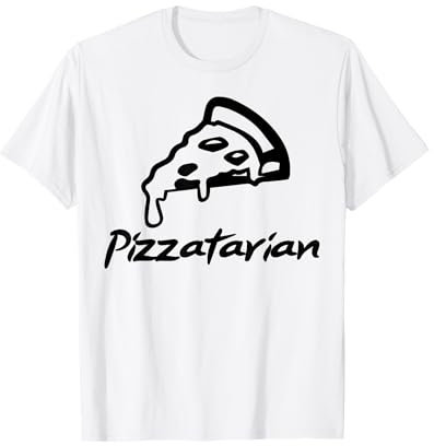 T-Shirt Pizzatarian - Miftees Pizza Tees - Bleu - Unisex - Manche courte - T-Shirt - Pizza lovers, all ages, unisex, humor enthusiasts