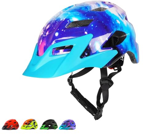 Ckorison Casco de bicicleta para niños pequeños, ajustable, ligero, de seguridad, para niños, patinaje, ciclismo, scooter, niños y niñas, de 3 a 5 a 8 a 13 años