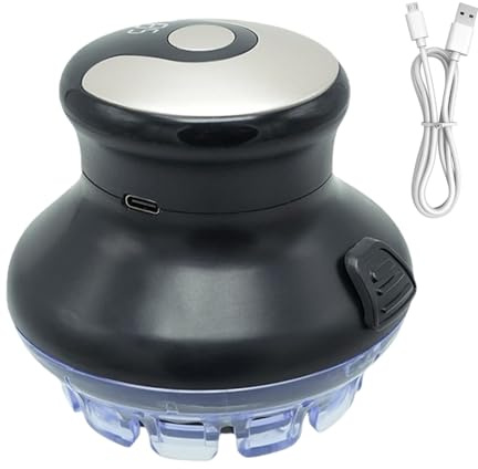 Batería De Cortador De Cabello - Recortadora Impermeable | Máquina De Cortar El Cabello Para Hombres | Máquina De Corte De Cabello De Rotación De La Batería | Máquina De Corte De Cabello USB Recargab