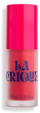 La Crique Eau à Lèvres Teintée 04 Splash Framboise - Rose Framboise Lumineux - Fini Mat Sans Transfert - Texture Fluide Légère - Hydratation Acide Hyaluronique - 97% Naturel Vegan - 10 ml