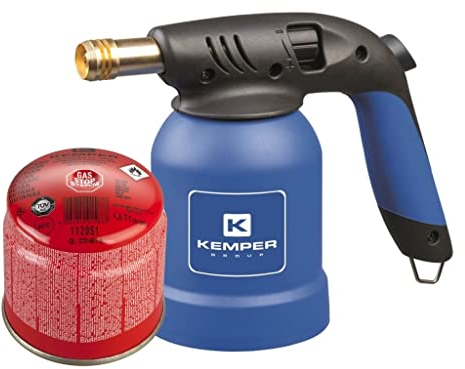 Kemper saldatore in cartuccia acc.piezo con inclusa, Blu/Nero