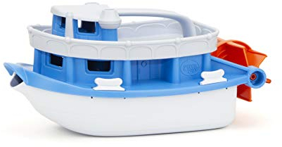 Mini-Raddampfer, Badewannenspielzeug, Spielboot, nachhaltiges Badespielzeug für Kinder ab 6 Monaten, Gemischt