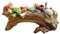 Yanmilia Artificial Driftwood Planter Resin Succulent Container Faux Wood Rustic Log Stump Planter Indoor Outdoor Decorative Flower Pot NO PLANTS (NOT REAL WOOD)