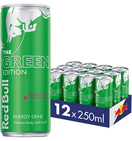 Red Bull Energy Drink Green Edition Cactus Fruits 250 ml x12