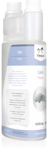 VetVital Viequo Calm Positive | 1 Liter | Ergänzungsfuttermittel für Pferde | Zur Unterstützung in Stresssituationen, der Konzentrationsfähigkeit und Belastbarkeit