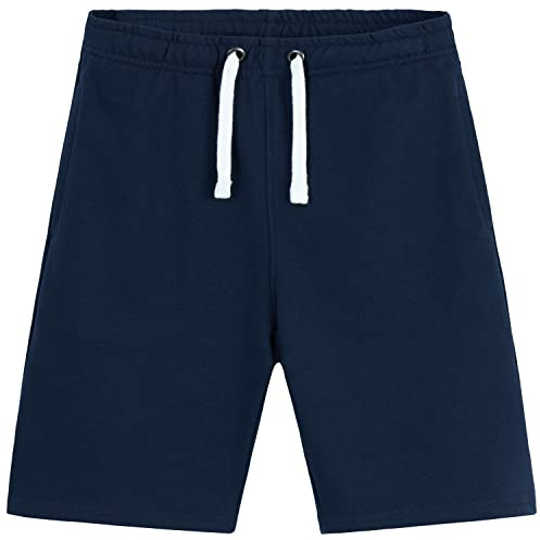 Pantalones Cortos Niño Deporte - Bermuda de Felpa Francesa Algodón en Negro, Gris, Azul Marino - Ropa Verano Casual para Adolescente 5-14 Años Unisex