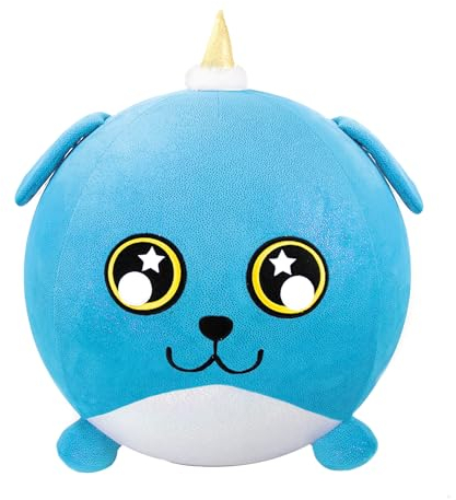 ColorBaby Biggies 47288 Riesiger Plüschhund, inkl. Fußpumpe, Größe XXL, Überraschungsspielzeug, weicher Ball, Spielzeugtiere, Geschenk für Mädchen 3 Jahre, Plüschtiere