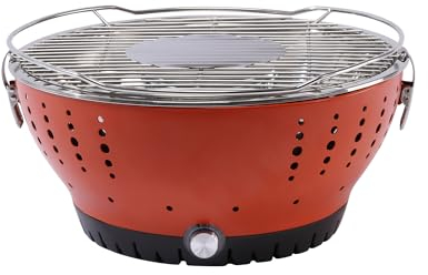 Yard Force Portable Charcoal Barbecue with Built-in Fan and USB Connection and Carry Bag - HX FBQ1