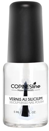 Vernis Silicium Transparent 5ml ● Actifs Fortifiants ● Longue Tenue ● Sans Perturbateurs Endocriniens ● Convient Femmes Enceintes & Vegan