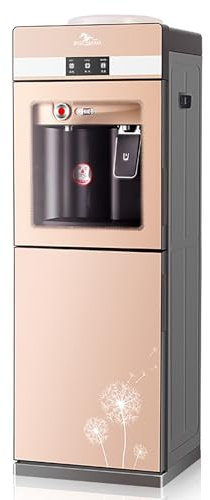 Refrigeratori gasatori acqua water dispenser 2 impostazioni di temperatura, blocco bambini tecnologia anti-ebollizione sedile intelligente, Applicabile in più scenari A-Gold 11.0in*10.2in*32.4in