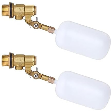 Reinscer 2-Teiliges 1/2-Schwimmerventil, für Teich-Schwimmerventil, Abschaltung, Automatisches Befüllen Des Wasserschwimmerventils