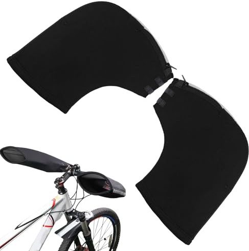 Generico Muffole Da Manubrio Per Bicicletta, Guanti Da Ciclismo Impermeabili E Termici, Coperture Per Manubrio A Guanto, Per Ciclismo In Clima Freddo Pioggia Pendolarismo Fuoristrada Uomini E Ragazzo