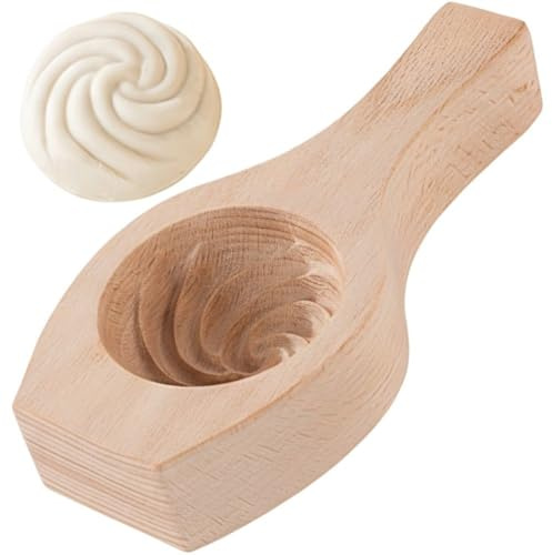 Brxmpn Wood Cookie Mold Moon Cake Mould Diy Cookie Stamp for Baking Mooncake Maamoul Biscuit Chocolate and Cake Tool