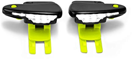 Night Runner 270 Night Tech Gear Shoe Lights - for Runners, Dog Walking, Hiking & More - Safety Running Gear for High Visibility - Rechargeable Battery & Waterproof Light - Hands Free LED - Green