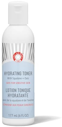 First Aid Beauty - Hydrating Toner with Squalane and Oats, Natural Wild Oat Skin Calming Toner, Helps Reduce Lines & Wrinkles, Safe for Sensitive Skin, Alcohol-Free Balanced Hydration, 6 oz