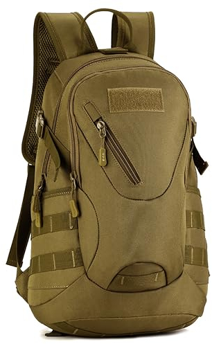 YFNT 20L Taktisch Rucksack MOLLE Schultasche Militärisch Schulranzen Daypack Wasserdicht Rucksack Trekkingrucksack für Outdoor Sport Fitness Wandern