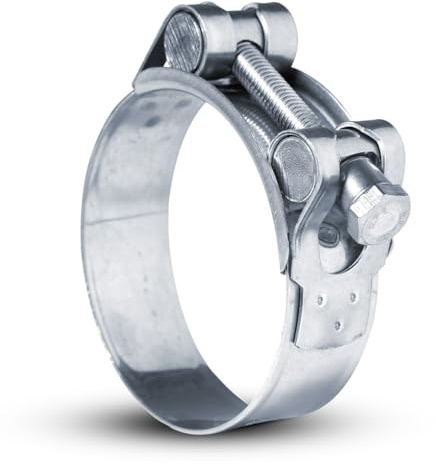(56-59 mm) GBS Acero inoxidable W4 V2A Abrazaderas de unión Abrazaderas de manguera Abrazaderas de sujeción (abrazadera de escape universal Abrazadera de tubo de escape) (56-59 mm Ancho de banda 22 mm