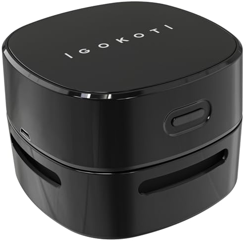 IGOKOTI USB Wiederaufladbar Tischstaubsauger, Tragbar Kabellos Mini Tisch Staubsauger, Starke Saugkraft Staubsauger Schreibtisch für Desktop, Büro, Schule, Haushalt Wichtelgeschenk