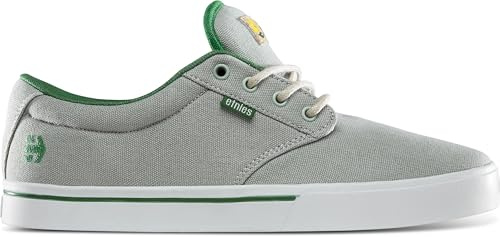 Etnies Jameson 2 Eco x TFTF – Collab Eco Skate, Reinforced Cupsole, Cushioned Feel, Everyday Wear - Grey/White/Green - 14