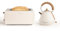 CREATE/PACK TOAST RETRO XL + KETTLE RETRO M/Toaster Cremeweiß mit Wasserkocher Cremeweiß/Wasserkocher 1L