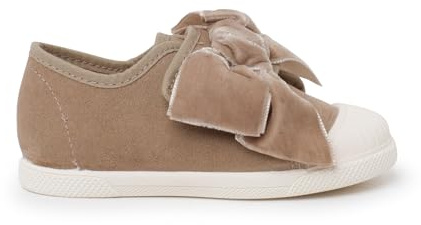 Pisamonas Zapatillas Lazo Terciopelo Talla 23 Color Arena