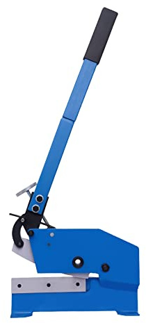 Blue Manual Metal Shear Cutter, Cutting Bench Mounted Heavy-Duty Hand Shear Manual Shearing Machine 200mm, for Processing Various Hard Metal Plates