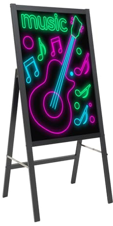 Tableau d'affichage LED, affichage du menu effaçable, panneau lumineux, 7 couleurs de lumière, 11 modes clignotants, panneau publicitaire avec 8 télécommande lumineuses, pour mariages, restaurants