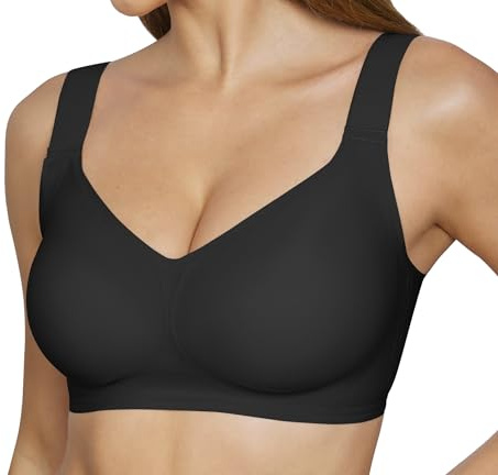 Memoryee Jelly Bras for Women Plus Size Wireless Seamless Minimizer Bra Push Up Full Coverage Supportive Padded Tshirt Bralettes