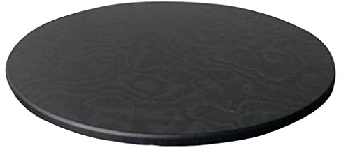 Fenteer Waterproof Non-Slip Round Tablecloth Tablecloth Washable Waterproof Dirt-resistant 120cm, Black, 120cm Max