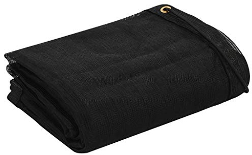 Susany Hängnät bagagenät containernät 2,5 x 4,5 m (B x L), låsnät fint maskigt, 6 mm tjockt elastiskt snöre runt kanten, presenning täcknät 100 % HDPE, svart