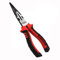 WISEUP Profi Spitzzange, Industrielle CR-V 200mm zange, Rutschfeste Rostschutz flachzange, treffen den ergonomischen Griff spitzzange lang, Multifunktions Flachrundzange (200MM)