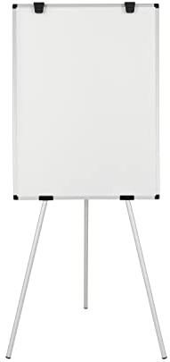 Bi-Office Earth Kyoto Dreibein-Flipchart, Magnetisches Flipchart, 70 x 100 cm (Euro-Größe), trocken abwischbare lackierte Stahloberfläche, Aluminiumrahmen