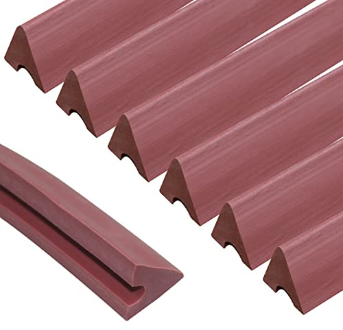 PolyMath Billiards K66 Rubber Bumpers, Pool Table Rail Cushions (Set of 6) Bumpers Replacement Bumpers Accessories Fits Standard Pool Table 7/8 Feet