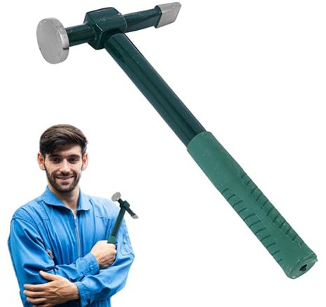 Martello per lamiera, martello ammaccatura auto, strumento di riparazione ammaccatura martello automatico in acciaio, strumento manuale martello macchinista, strumento per il lavoro della carrozzeria