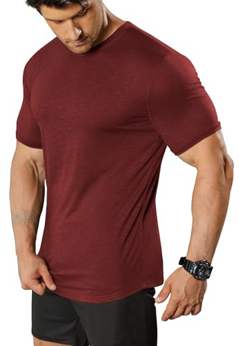 COOFANDY T-Shirt Homme à Manches Courtes Gym Shirt de Sport Chemise Fonctionnels Muscleshirt