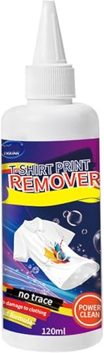Print Remover Liquid,Dissolvant Colle,Print Remover Liquid, Élimination Rapide Des Taches Sans Abîmer Les Vêtements,Ldéal Pour Enlever Les Lmpressions 1PC