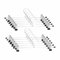 WEIDMAX Metall Hosenbügel Kleiderbügel, Kleiderbügel mit Verstellbaren Clips, Anti-Rutsch Hosenbügel Kleiderbügel, Starke Chrom Bügel für Hosen Röcke Socken Unterwäsche, 12 Stück