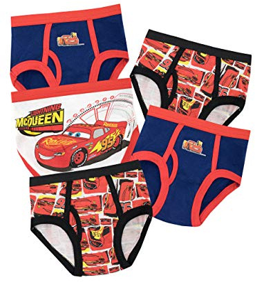 Disney Boys Cars Briefs Pack of 5 Multicoloured Age 3 to 4 Years