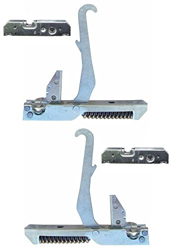 Ilve Samet Fulgor - Kit 2 cerniere 150 x 21 mm. complete di 2 portarulli per porta forno con doppio vetro - KCF2691