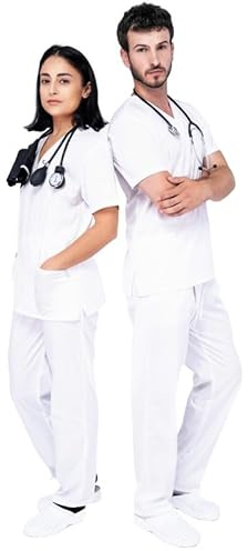 MAZALAT Vêtements Médicaux Unisexe - Tenue Infirmière et Aide Soignante Professionnelle, Coupe Souple et Confortable, Tissu Respirant, pour Femme et Homme