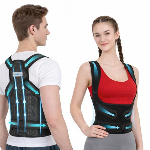 FLUXENA Correcteur Posture Homme & Femme redresse dos Ceinture Lombaire Médicale UE