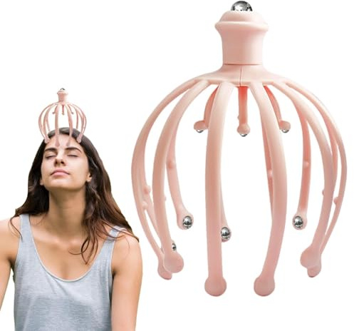 Huvudmassageapparat | Huvudmassageapparat Octopus Claw | hårbottenmassageapparat | ultra-hårbottenmassageapparat, för att slappna av hårbotten, massageklor, bärbar massageapparat för